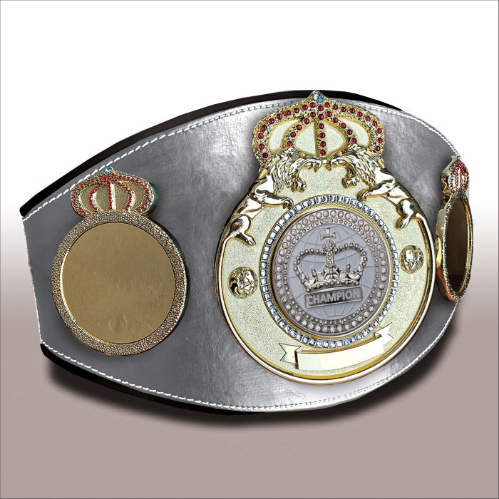 CHAMPIONSHIP BELT PROLION/G/WHTGEMS - AVAILABLE IN 6+ COLOURS